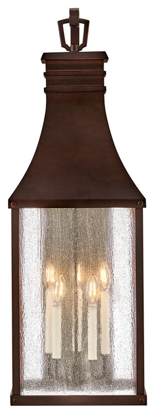 Hinkley Beacon Hill Outdoor Wall Mount, Blackened Copper, Extra Large