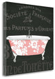 "Chalkboard Bath II" By Sue Schlabach, Giclee Print on Gallery Wrap Canvas