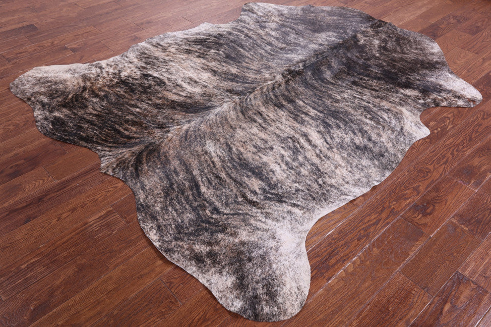 Brindle Natural Cowhide Rug 7' 1" X 6' 4" C2328