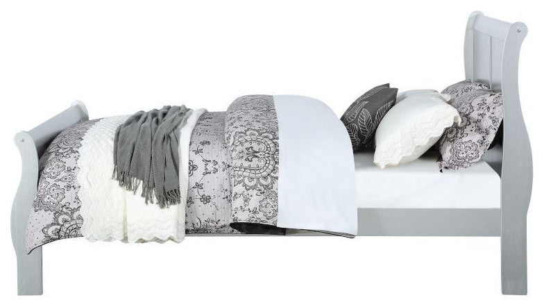Acme Louis Philippe Eastern King Bed Platinum