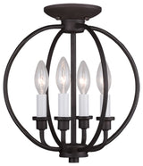Milania Convertible Chain-Hang and Ceiling Mount, Bronze