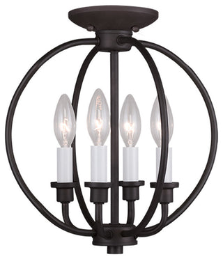 Milania Convertible Chain-Hang and Ceiling Mount, Bronze