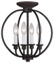 Milania Convertible Chain-Hang and Ceiling Mount, Bronze
