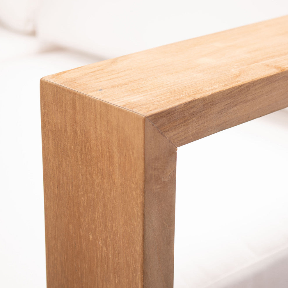 Ando Teak Club Chair, Cast Silver