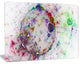 Colorful Spherical Planet Bubbles, Oversized Abstract Canvas Art Print, 60x40
