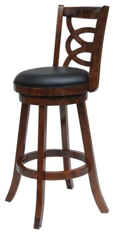 24" Seina Counter Stool, Walnut