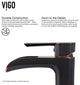 Donatello 18"L x 13"W Glass Vessel Sink and Niko 11"H Faucet Set