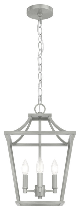 Hunter 12" Laurel Ridge Brushed Nickel 4-Light Pendant Ceiling Light