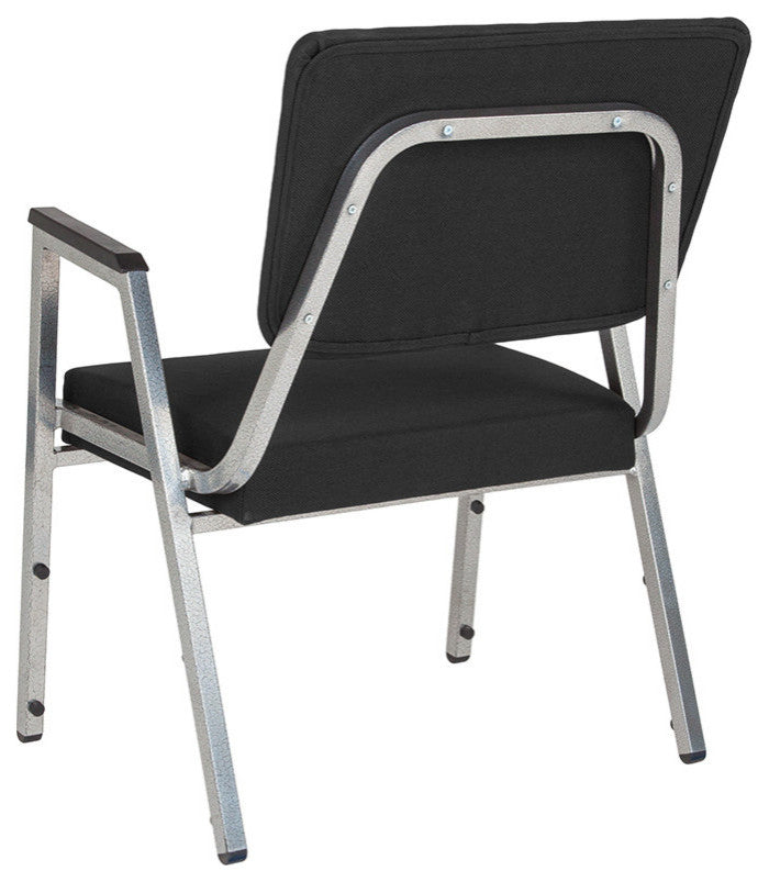 Antimicrobial Bariatric Arm Chair, Black Fabric