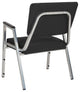Antimicrobial Bariatric Arm Chair, Black Fabric