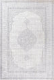 Mughal Ornate Medallion Traditional Area Rug, Gray, 5 X 8