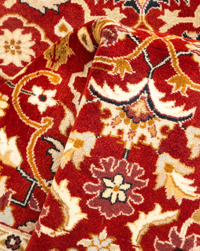 Orai, One-of-a-Kind Hand-Knotted Area Rug Red, 3'1"x5'2"