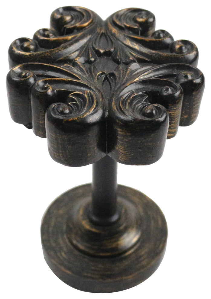 Acanthus Medallion Drapery Holdback, Burnt Gold