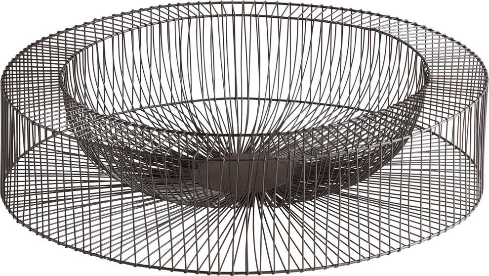 Cyan Design Large Wire Wheel Tray, Graphite