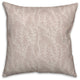 Simple Leafy Branch Pattern 18x18 Spun Poly Pillow
