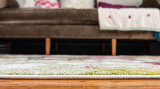 Unique Loom Ivory Lyon Claire 6' 0 x 6' 0 Round Rug