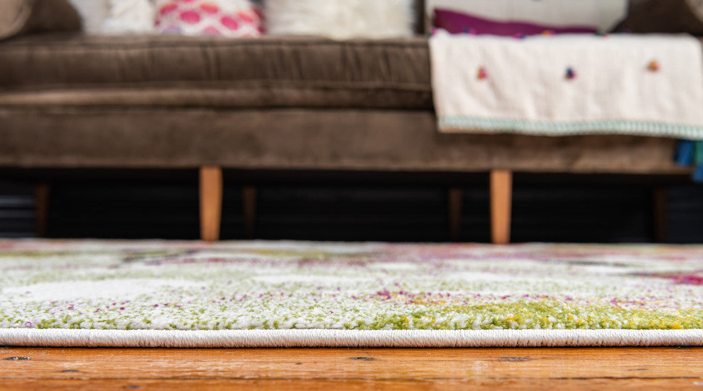 Unique Loom Ivory Lyon Claire 6' 0 x 6' 0 Round Rug