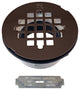 2" PVC Shower Drain Assembly and Grid, Polished Brass, Oil Rubbed Bronze