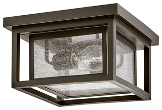 Hinkley Republic Small Flush Mount, Oil Rubbed Bronze