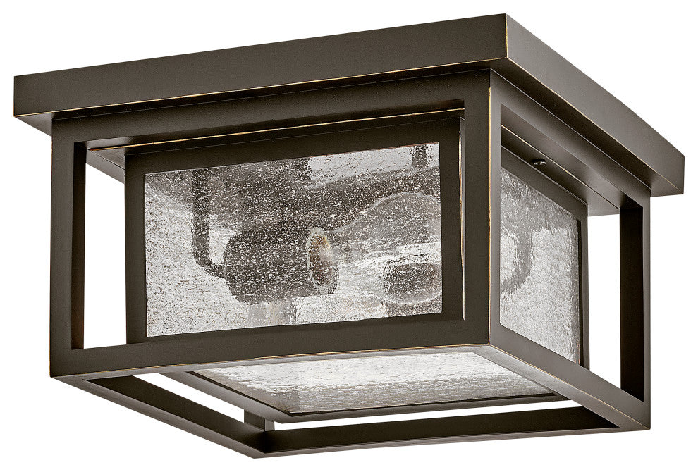 Hinkley Republic Small Flush Mount, Oil Rubbed Bronze