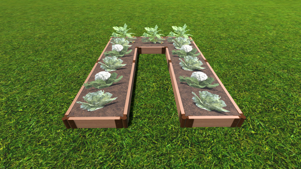 Classic Sienna Walk-In Cumberland 6'x8'x5.5" Raised Garden Bed, 2" Profile