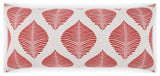 Outdoor Palmero Lumbar Pillow - Red