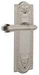 Meadows Plate With Fleur Lever, Satin Nickel, Double Dummy, Non-Handed