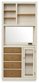 Four Drawer Coffee Bar With Shelves and Power Outlets by Pulaski Furniture