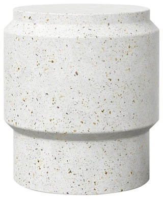Mixx Barrel Stool, Ivory Terrazzo