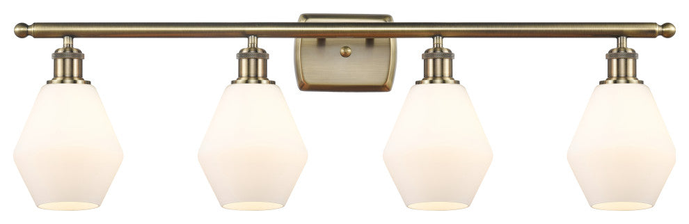 Innovations 516-4W-AB-G651-6-LED 4-Light Bath Vanity Light, Antique Brass