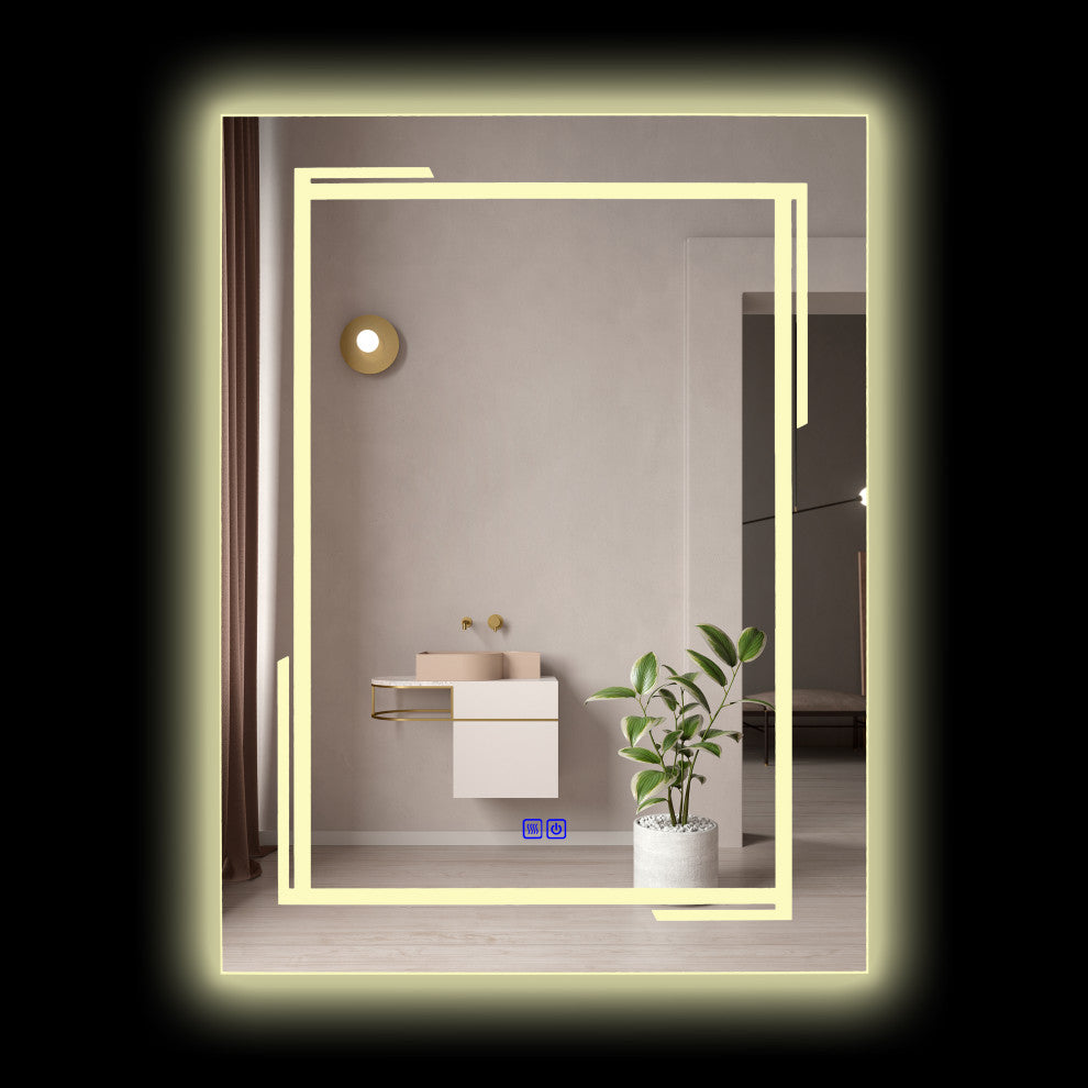 CHLOE Lighting LUMINOSITY Rectangular TouchScreen LED Mirror