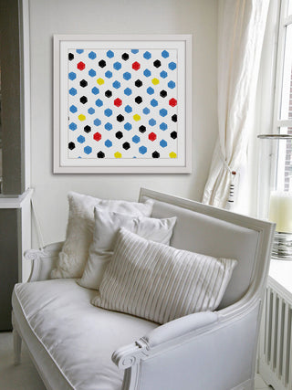 "Brush Dots" Framed Art Print