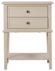 Newton 2-Drawer Nightstand (28 in. H x 22 in. W x 16 in. D), Beige
