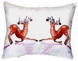 Dancing Deer No Cord Pillow - Set of Two 16x20