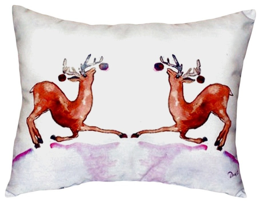 Dancing Deer No Cord Pillow - Set of Two 16x20