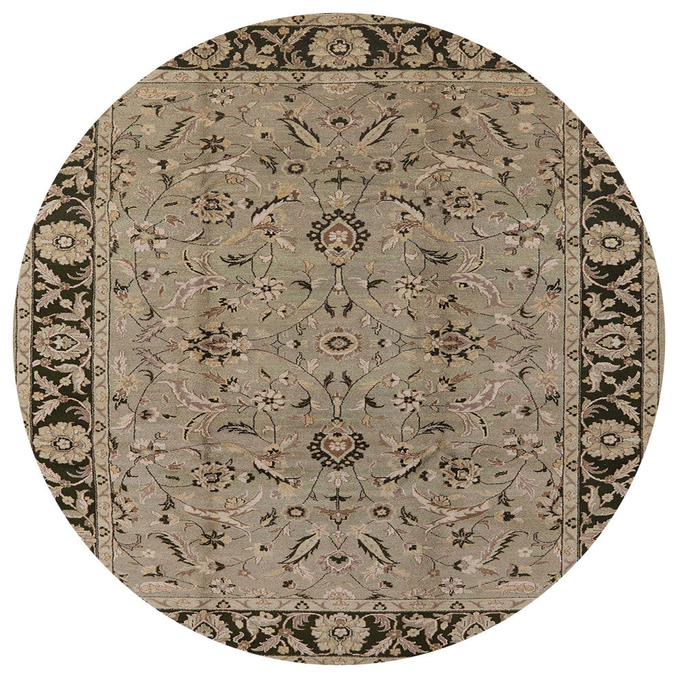 Ahgly Company Indoor Round Mid-Century Modern Area Rugs, 5' Round