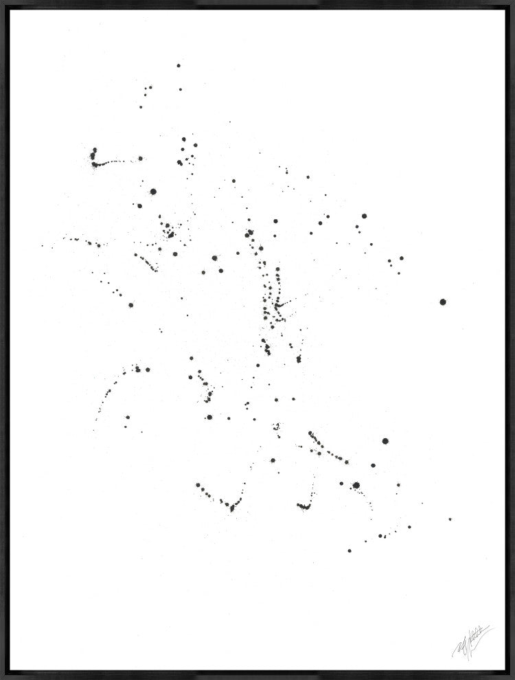 30x40 la danse des toiles I, Framed Artwork, Black