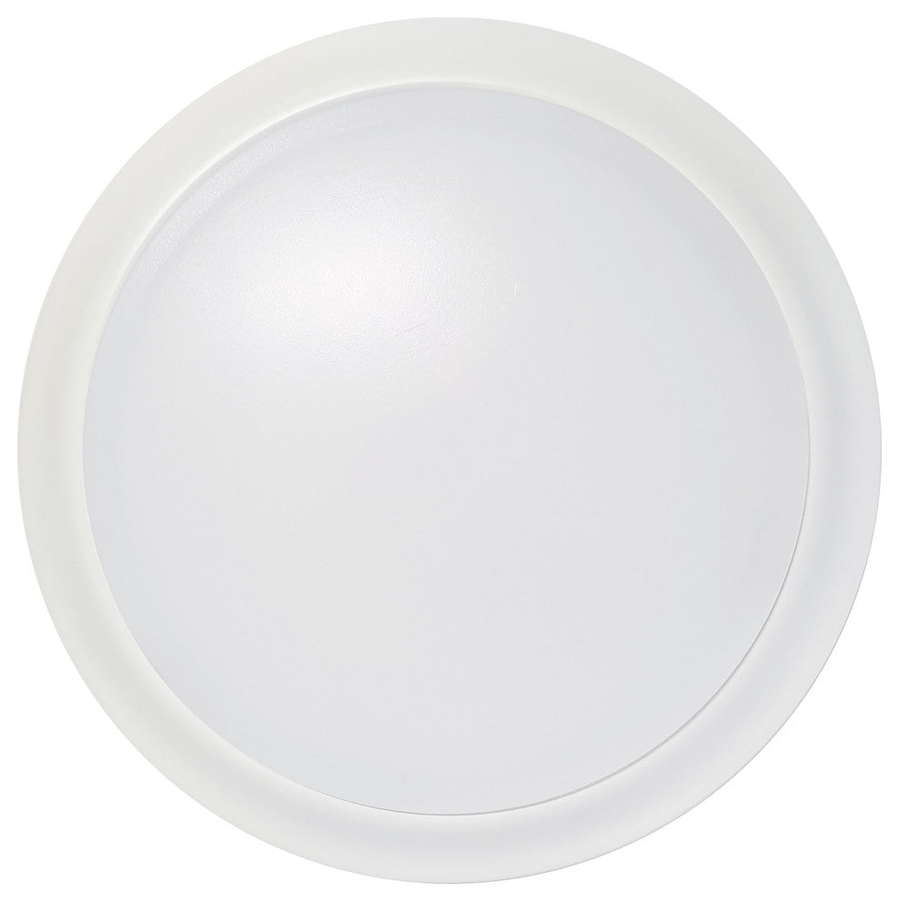 10 inch - LED Disk Light - 3000K - 6 Unit Contractor Pack - White Finish