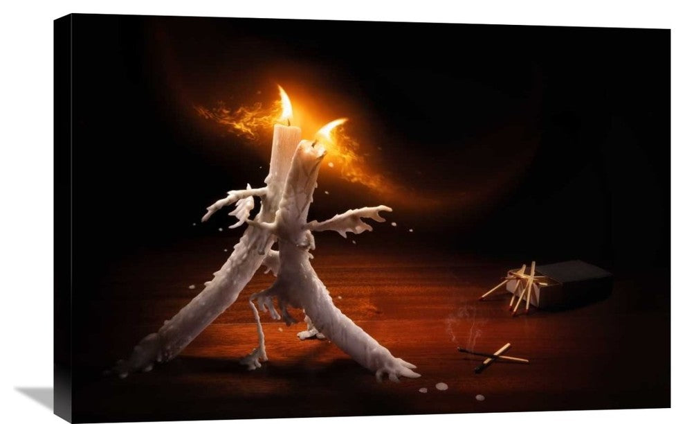 "Candlelight Tango" Stretched Canvas Giclee by Christophe Kiciak, 30"x20"