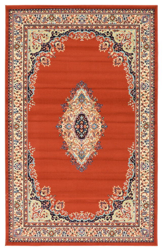 Unique Loom Terracotta Washington Reza 5' 0 x 8' 0 Area Rug