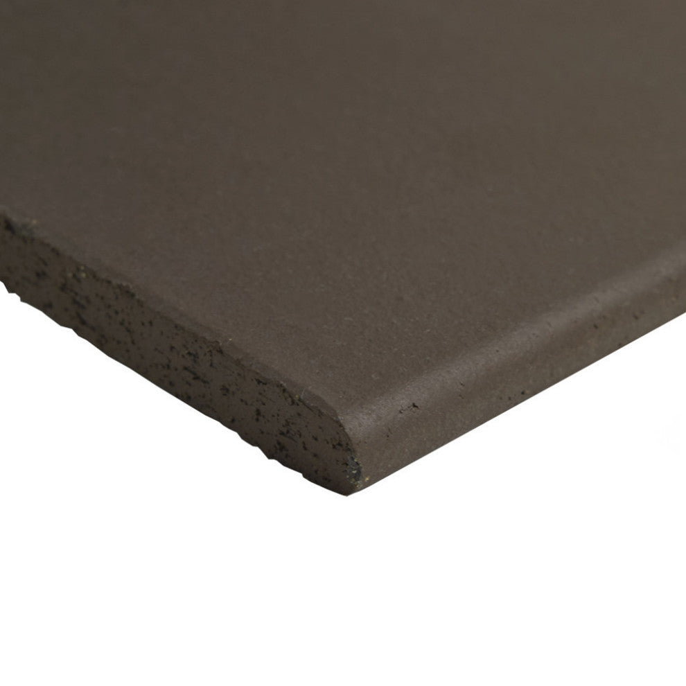Quarry Bullnose Black Ceramic Floor and Wall Trim