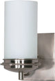 Polaris 1-Light Vanity Fixture, Brushed Nickel