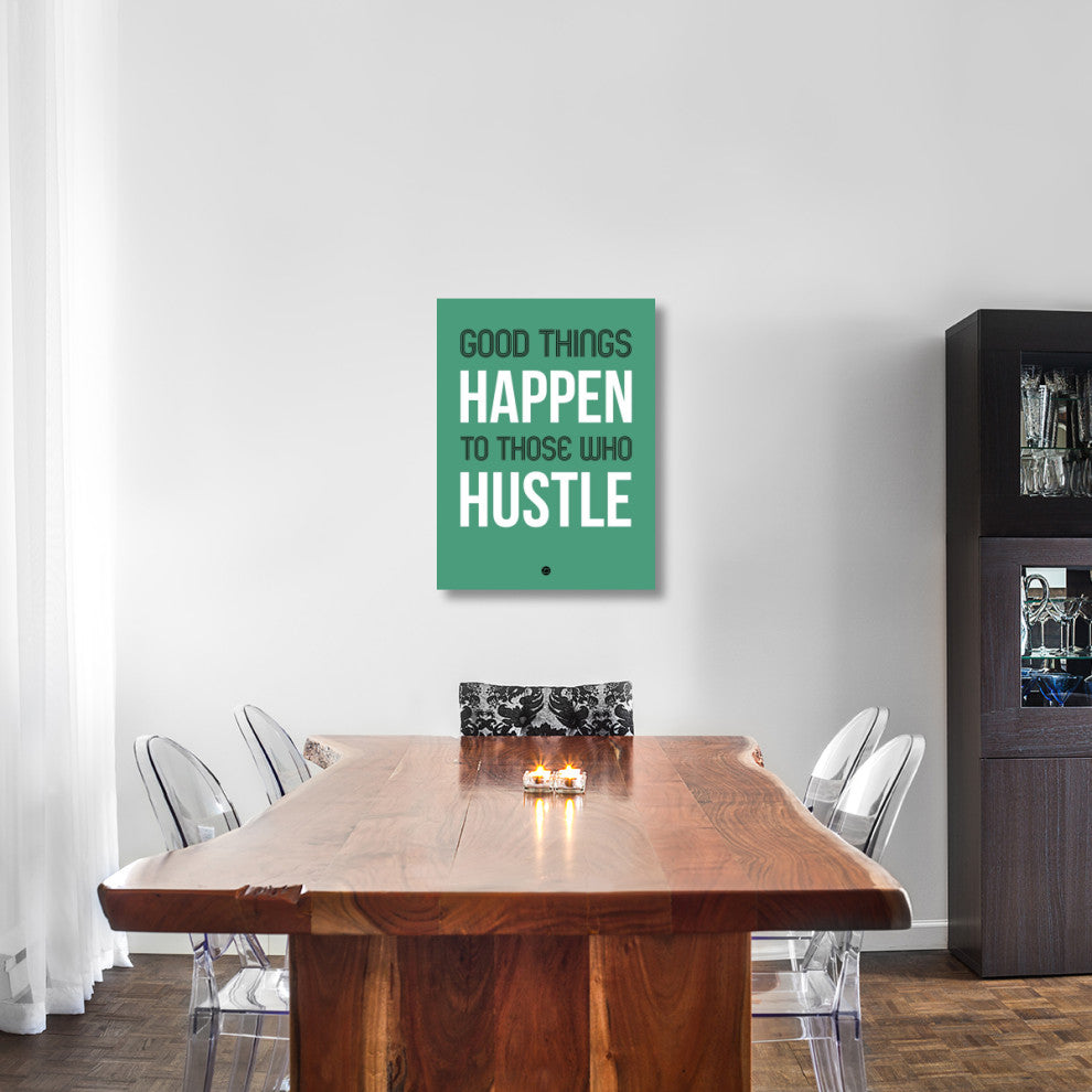 "Good Thing Happen Poster Green" Fine Art Print