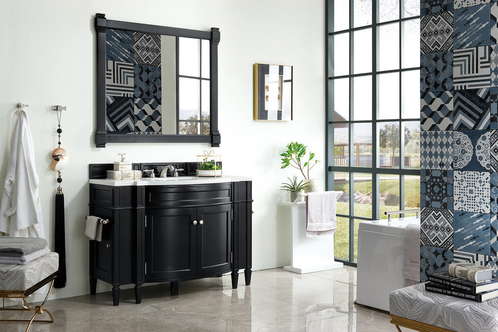 Brittany 46" Vanity, Black Onyx