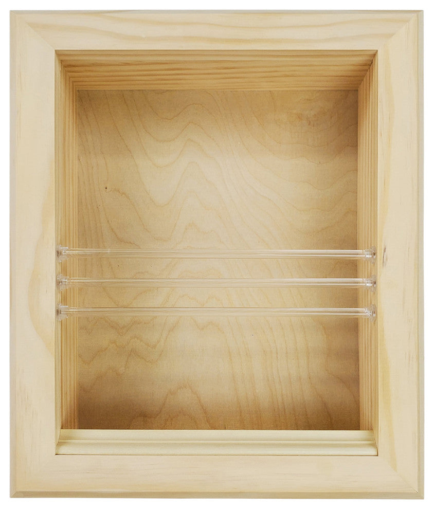 Montclair Recessed Magazine Rack, Unfinished
