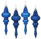 7" Blue Finial 4 Finish Asst 8/Bx