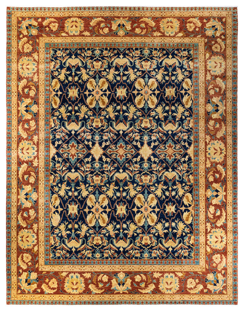 Mogul, One-of-a-Kind Hand-Knotted Area Rug Blue, 12' 0" x 15' 1"