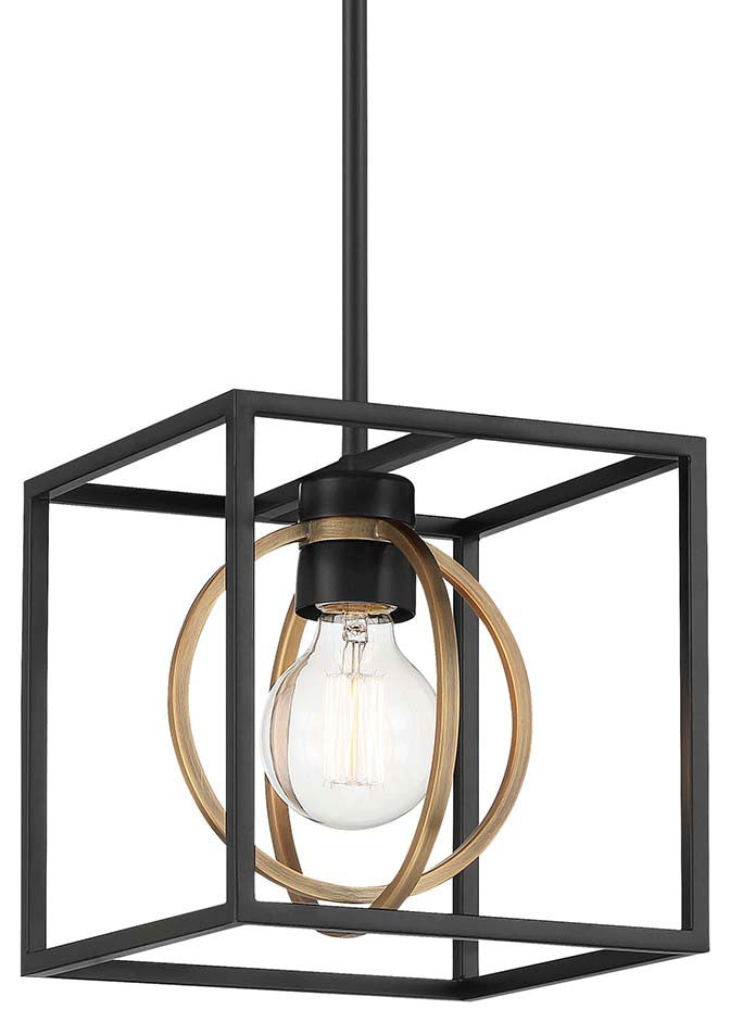 Designers Fountain D276M-8P Kew Gardens 9"W Mini Pendant - Matte Black