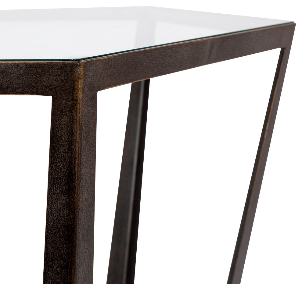 Surya Vortex End Table 24"Hx20"Wx23"D