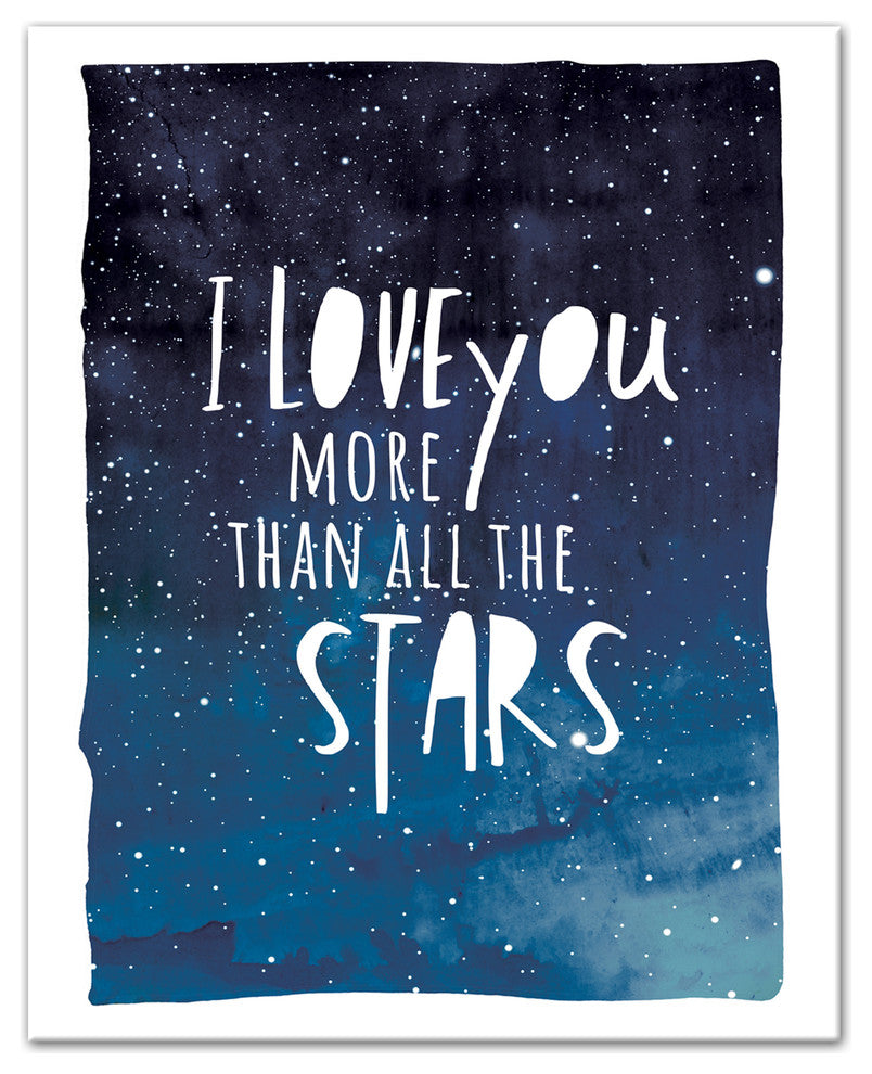 I Love You More Than All The Stars 8x10 Canvas Wall Art